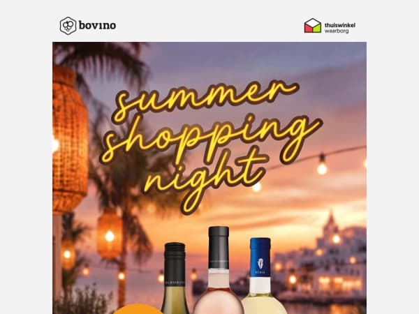 ☀️ Ontvang €12,50 korting tijdens onze Summer Shopping Night