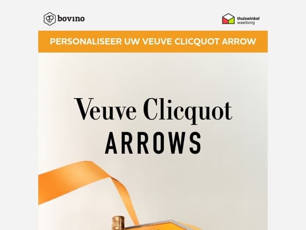 🔔 Nog maar tijdelijk beschikbaar: Veuve Clicquot Arrow met €5 korting