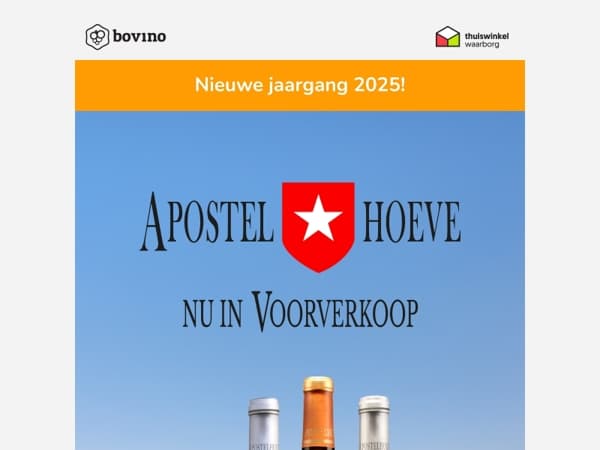 📣 Apostelhoeve 2025: voorverkoop nu met 10% korting