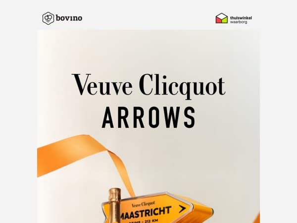 🎨 De Veuve Clicquot Arrows zijn terug! Personaliseer nu.