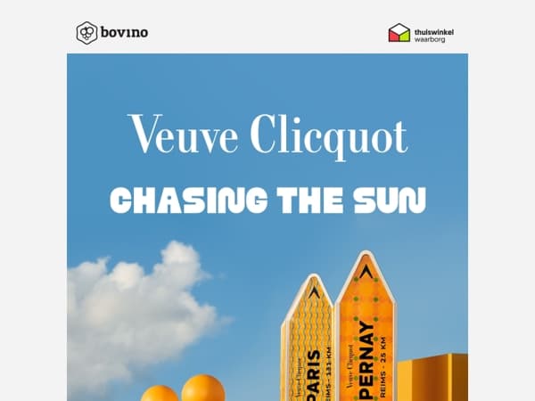 🔔 Nu verkrijgbaar: Veuve Clicquot Chasing the Sun x Yinka Ilori