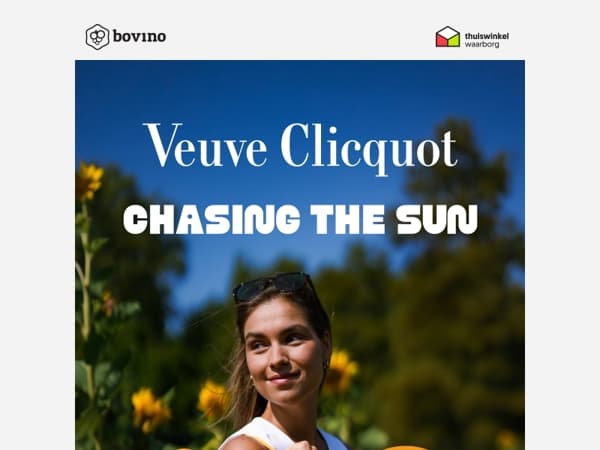 ☀️Exclusief: Veuve Clicquot Yellow Sun Totem nu €76,95