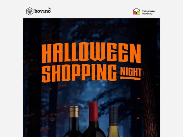 🎃 Vanavond €12,50 korting tijdens onze Halloween Shopping Night!