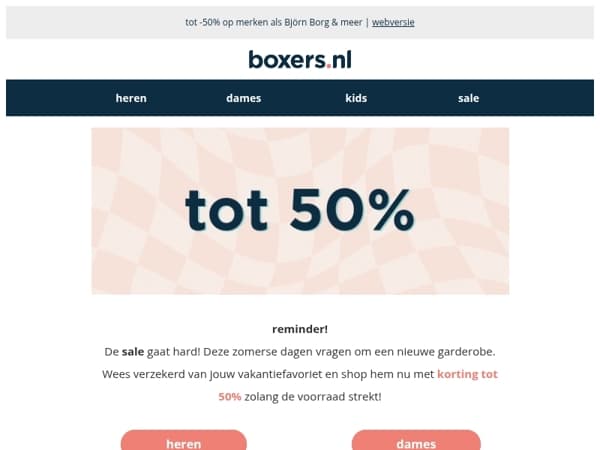 reminder: zomersale 🤑