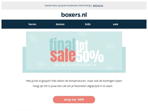 final sale: -50% 🔥