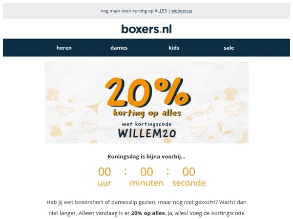 profiteer jij vandaag nog van -20%? 🚨