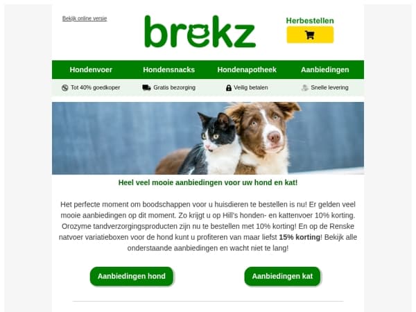 Tandverzorging, Hill's huisdiervoer, ontworming en meer in de aanbieding!