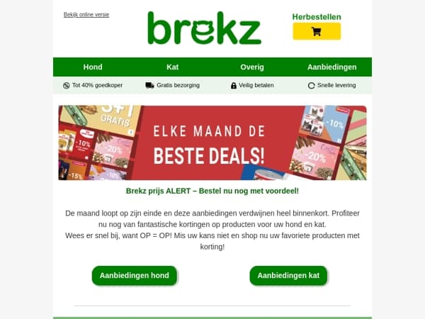 Nog maar heel even; deze acties eindigen binnenkort!