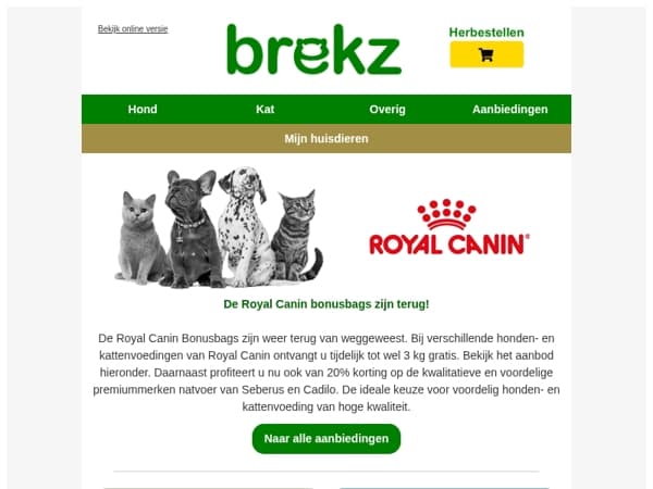 De Royal Canin bonusbags zijn terug!