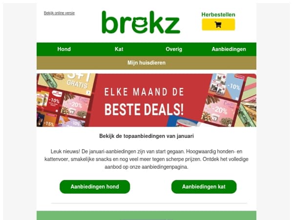 Nieuw jaar, nieuwe aanbiedingen