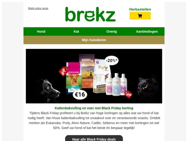 €16 Black Friday korting op Eukanuba