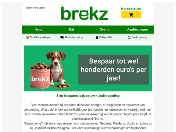 Slim besparen, ook op diervoeding