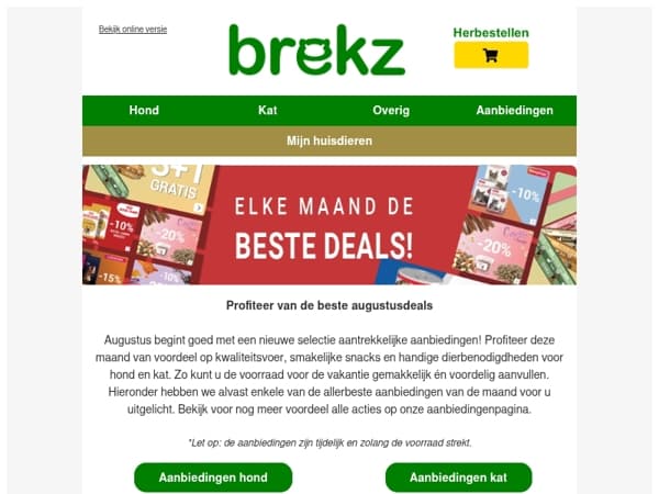 Augustus zit vol voordeel