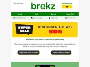 Allerlaatste kans: Super Sale stopt vandaag!