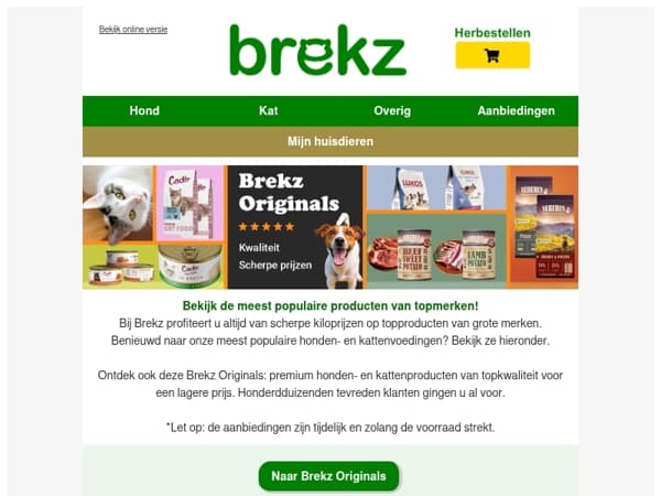 Bespaar op de populairste producten van grote merken bij Brekz