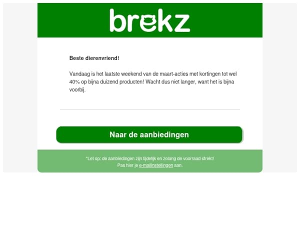 Laatste weekend: bekijk deze aanbiedingen van maart