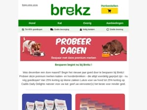 Nieuw jaar, nieuw voordeliger voer voor uw huisdier!