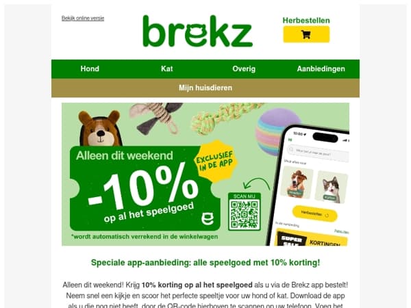 Alleen dit weekend 10% korting op speelgoed