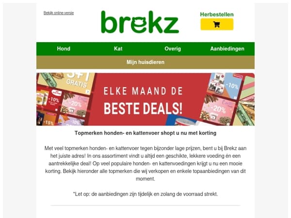 Korting op populair honden- en kattenvoer