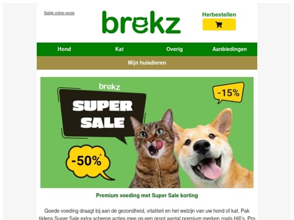 Super Sale: tot 40% korting op topmerken