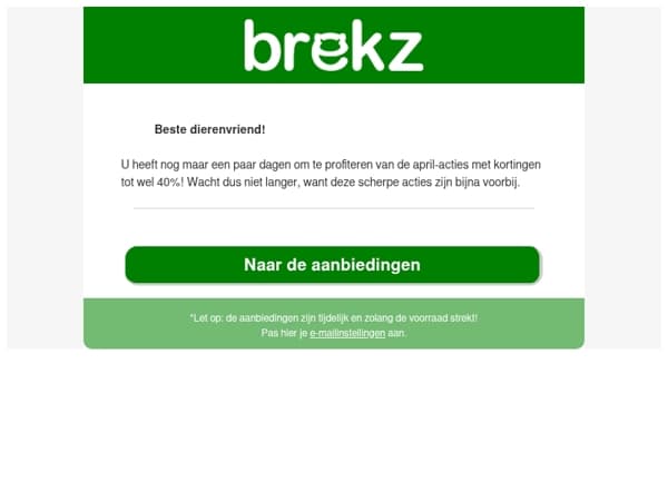 Laatste kans: bekijk deze aanbiedingen van april
