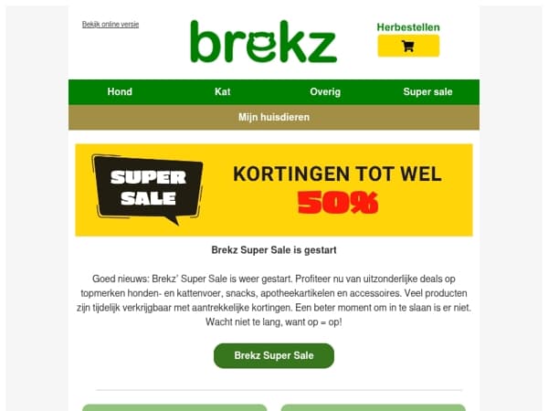 De Super Sale is weer begonnen
