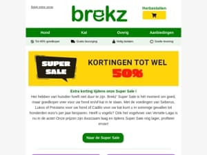 De SUPER SALE is in volle gang
