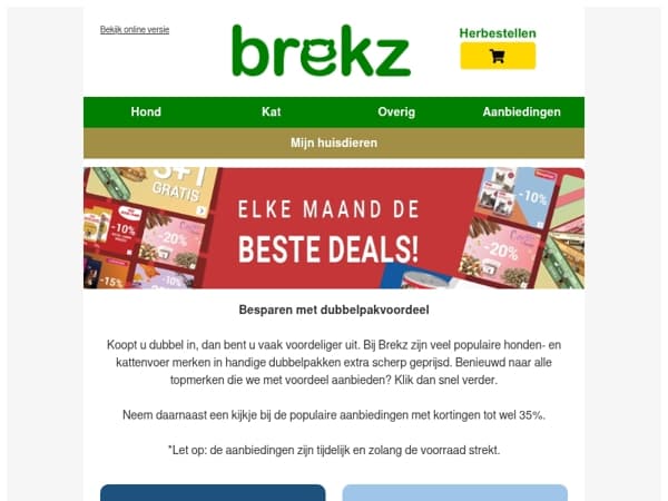 Topmerken honden- en kattenvoer voor lage prijzen
