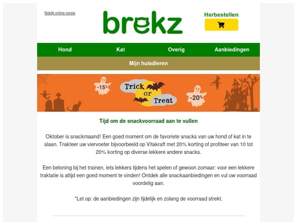 Trick or treat? Tijd om snacks in te slaan! 🍬