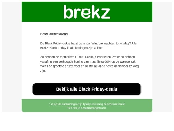Wees de Black Friday-gekte voor