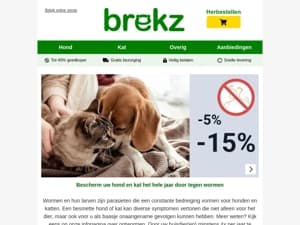 Bescherm uw hond en kat tegen wormen