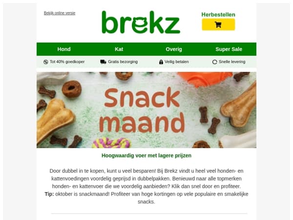 Topmerken honden- en kattenvoer tegen lage prijzen