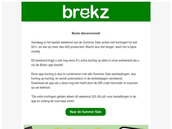 De Summer Sale acties eindigen bijna!