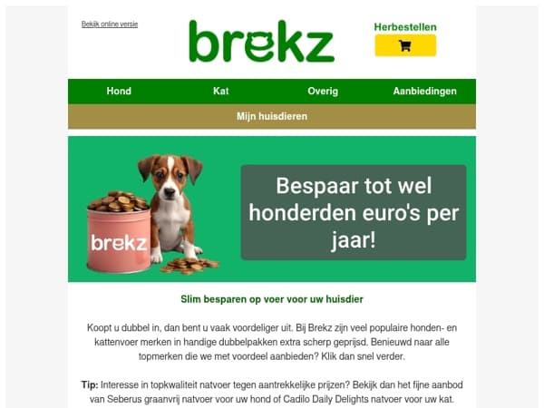Topmerken honden- en kattenvoer voor lage prijzen