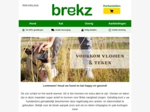 Bescherm uw hond of kat tegen vlooien en teken