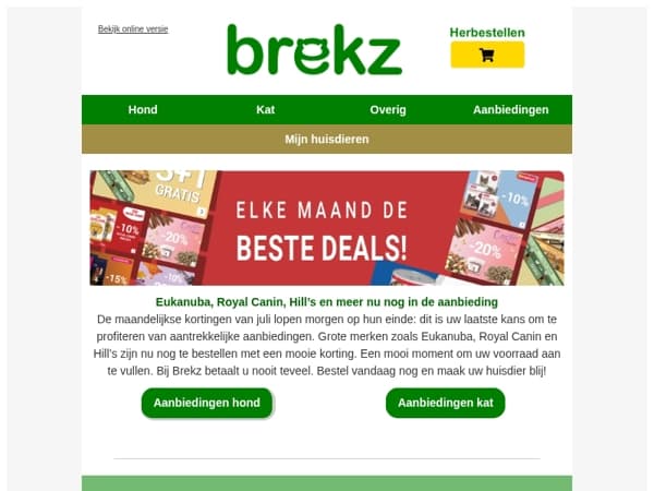 Nog maar heel even; deze acties eindigen binnenkort!