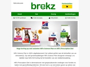 Hill’s met € 20 korting!