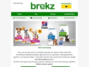 Hill’s met korting