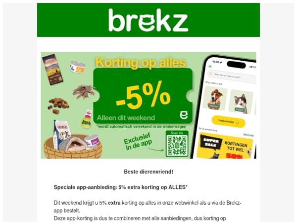 5% extra korting op ALLES*