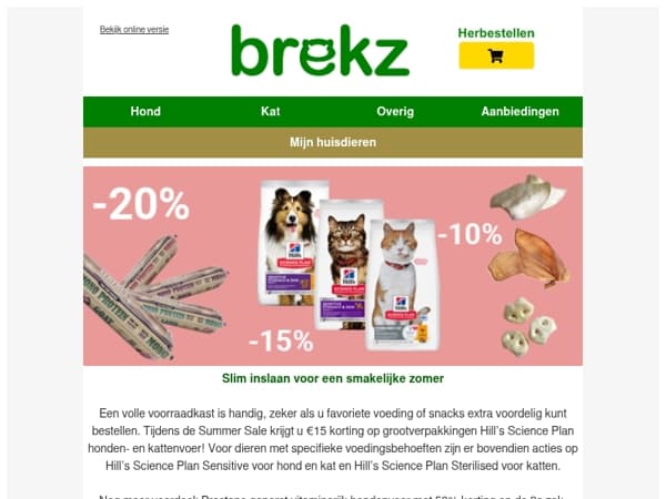 €15 korting op Hill’s Science Plan