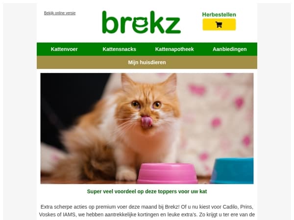 Tot 35% korting op premium kattenvoer