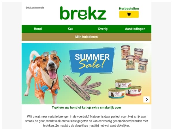 Varieer voordelig met natvoer