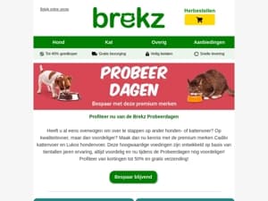 Kortingen tot wel 50% tijdens de Probeerdagen!