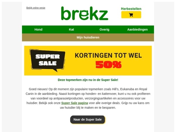 Super Sale kortingen op deze topmerken