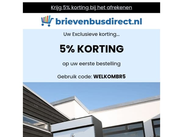 Exclusieve korting wacht op u 📦