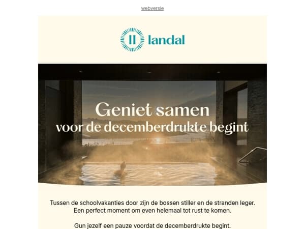 Even rust vóór de decemberdrukte