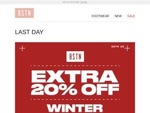 BSTN's Top 10 Picks: -20% op winter essentials! ❄️  