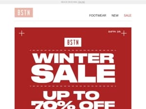 Winter Sale: Bespaar tot 70% – Laatste kortingen! ❄️ 