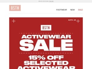   Activewear Sale: bespaar -15% 💸  