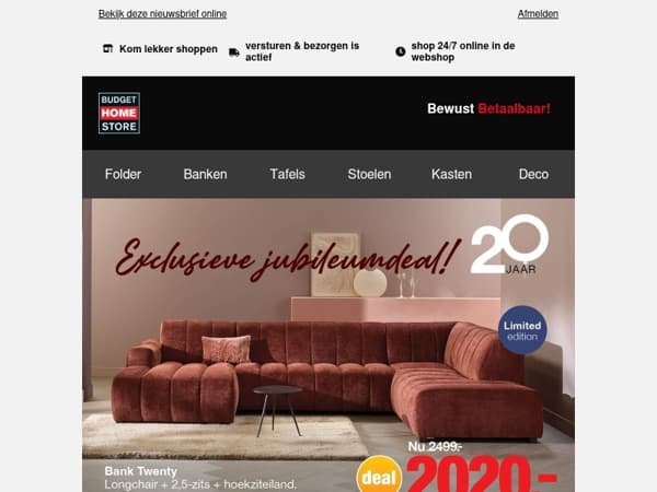 Nú korting op deze banken! 😍